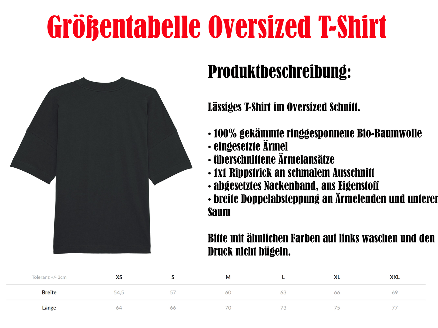 TEXO Music for the People Oversized T-Shirt