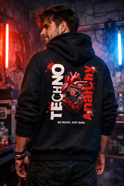 Techno Anarchy Oversized Hoodie