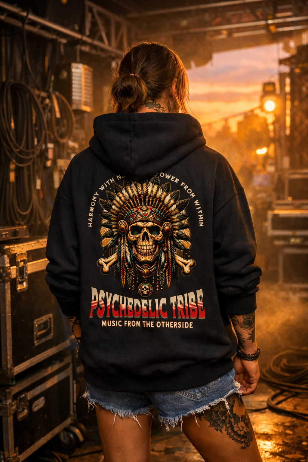 Psy Tribe Oversized Hoodie