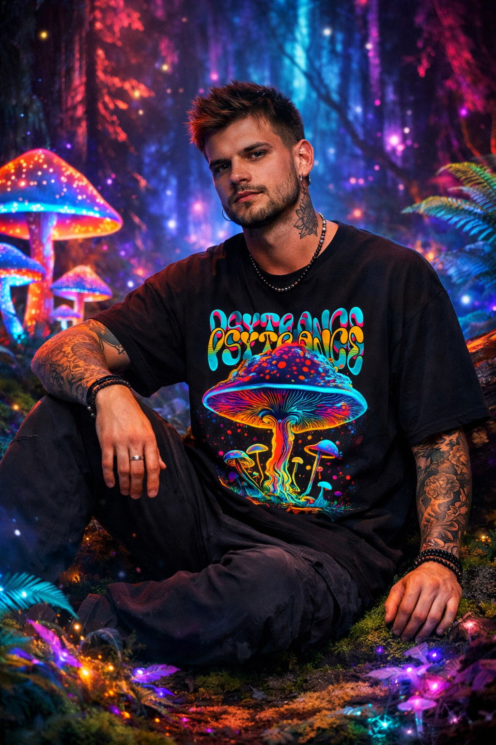 Psy World Oversized T-Shirt