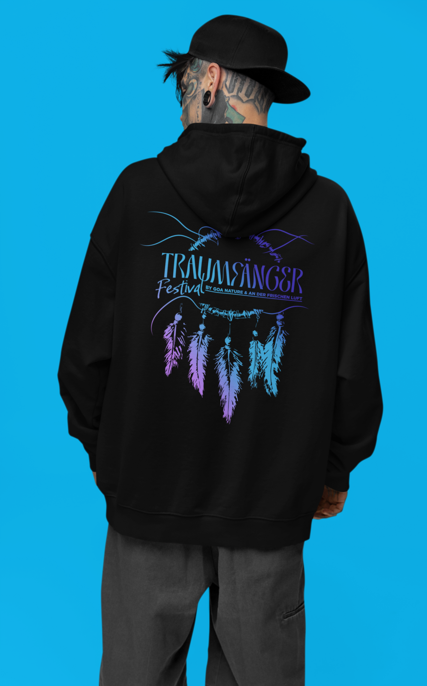 Traumfänger Festival Hoodie Only Backprint