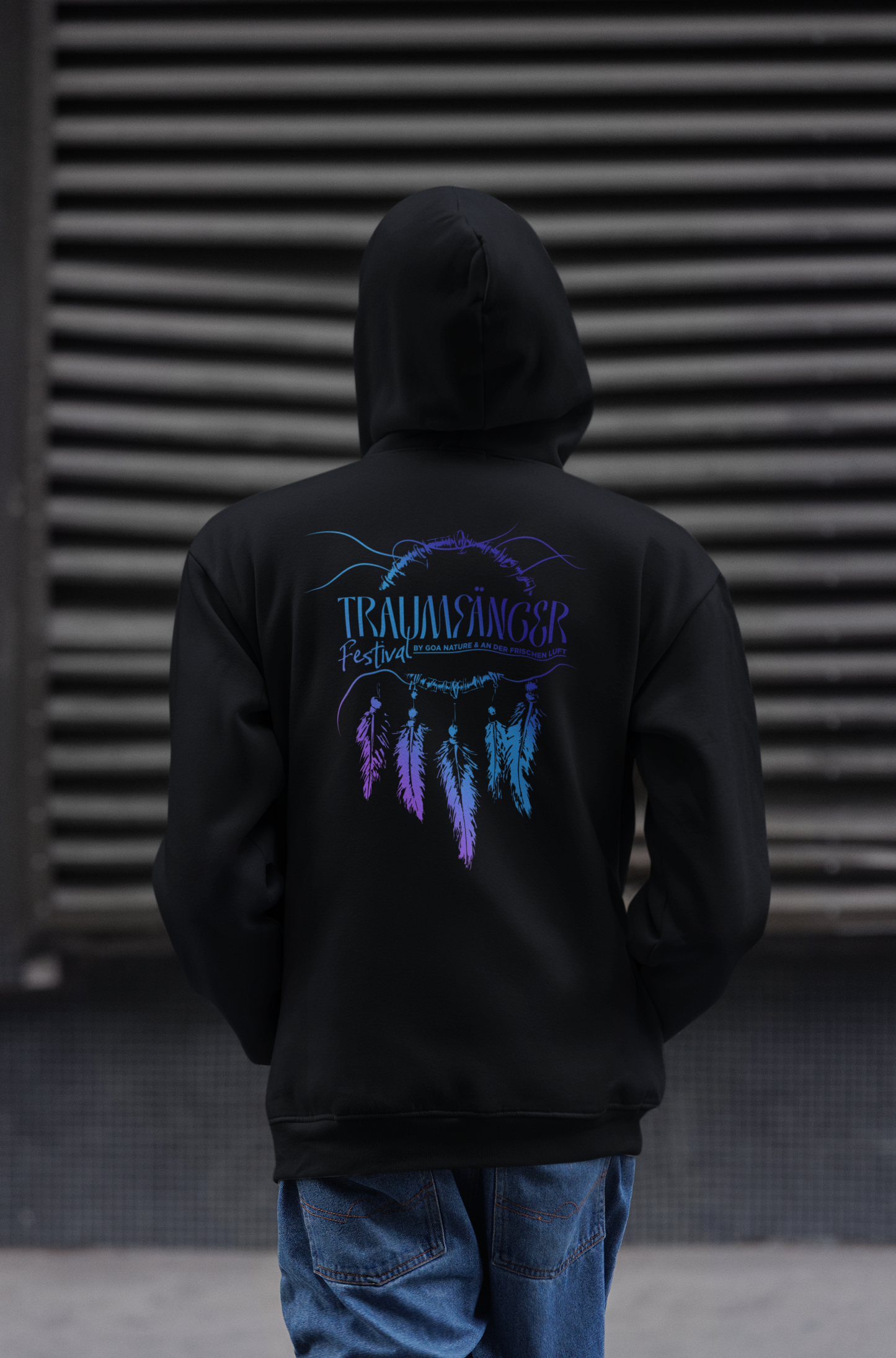 Traumfänger Festival Hoodie Only Backprint