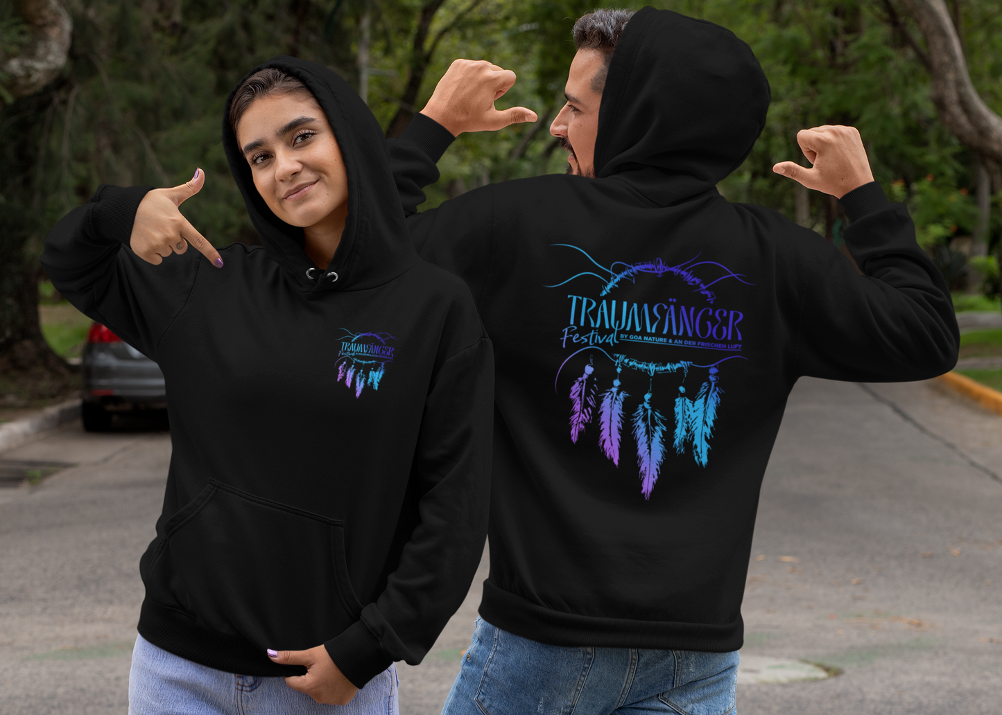 Traumfänger Festival Hoodie Front/Backprint